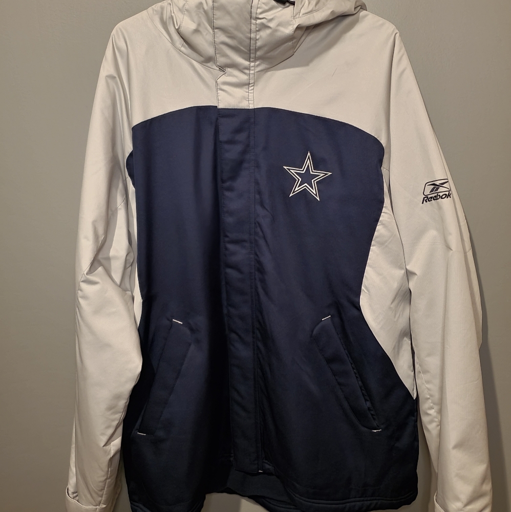 Dallas Cowboys Reebok Authentic Sideline Hooded Coat